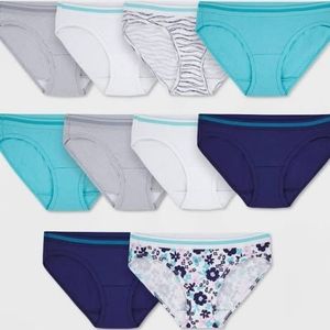 Fruit of the Loom Women's 10pk Cotton Low-Rise